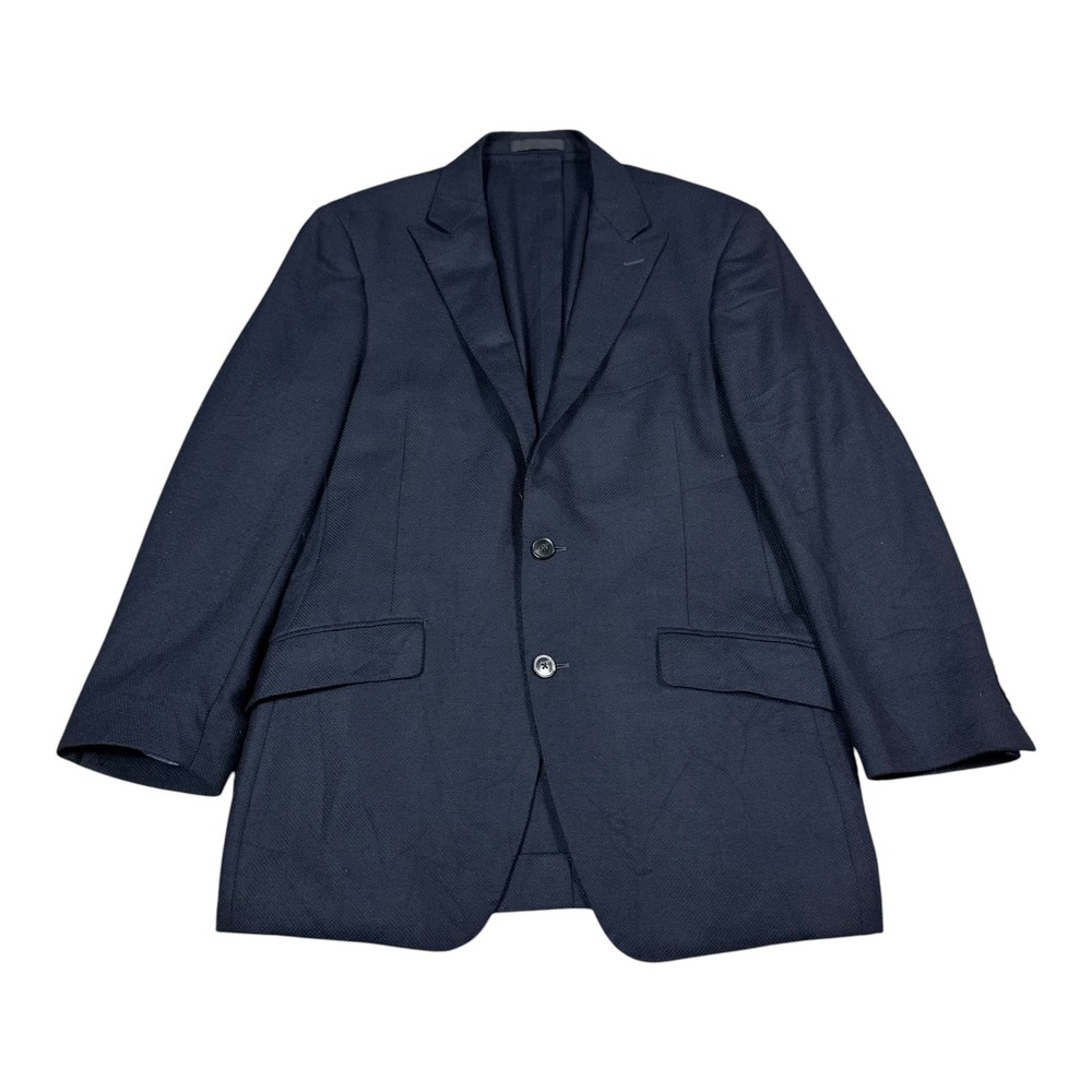 Paul Betenly J-3 Navy Blue Wool Cashmere Unlined Single Breast Blazer Men's 38R